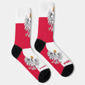 Chaussette Pavillon polonais Patriotique, Durable Pologne Pre (Droite)