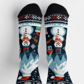 Chaussette pays des merveilles hivernales (Haut)