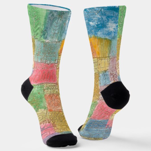 Chaussette Paysage coloré - Paul Klee (Angulaire)