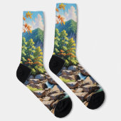 Chaussette Paysage de la cascade de Serene Mountain (Droite)