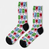 Chaussette Peace Love Finance Christmas Conseiller financier (Gauche)