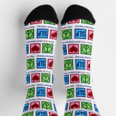 Chaussette Peace Love SLP Voix Pathologie (Haut)