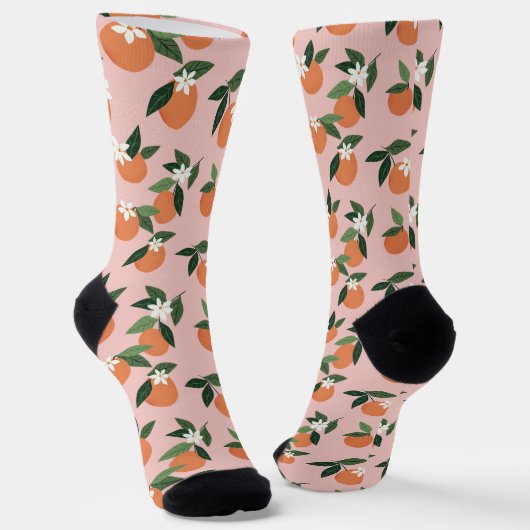Chaussette Peach Orange Juice Motif (Angulaire)
