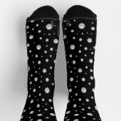 Chaussette Pearl Pattern on Black Background (Haut)