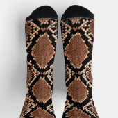 Chaussette Peau de serpent à crotale diamant (Haut)