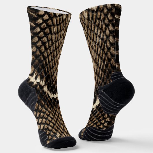 Chaussette Peau de serpent Cobra fausse (Angulaire)