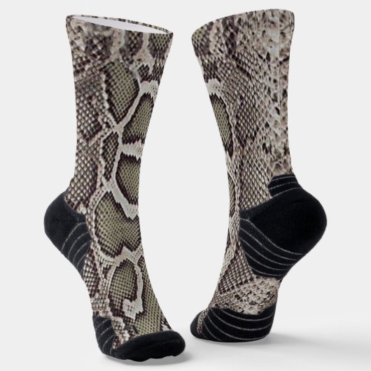 Chaussette Peau de serpent de faux boa constricteur (Angulaire)