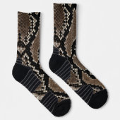 Chaussette Peau de serpent de Python Réticulé Faux (Droite)