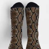 Chaussette Peau de serpent de Python Rock Faux (Haut)
