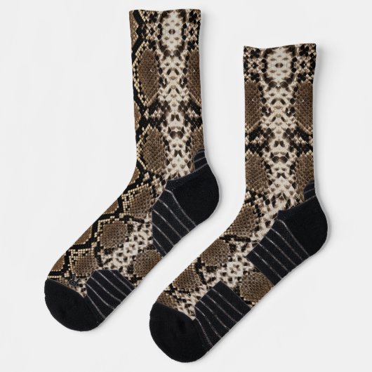 Chaussette Peau de serpent Python fausse (Gauche)