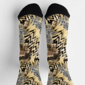 Chaussette Peau de serpent, tigre . (Haut)