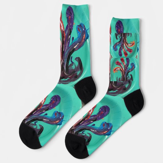 Chaussette Peins sur mes chaussettes. (Gauche)