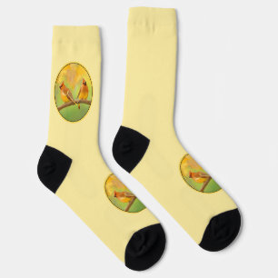 Chaussette Peinture à cire de cèdre - jolie art original chie