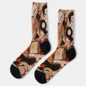 Chaussette Peinture Abstraite (Gauche)