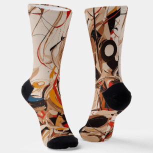 Chaussette Peinture Abstraite