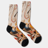 Chaussette Peinture Abstraite (Droite)