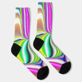 Chaussette peinture Abstraite art moderne effet 3d dans neon (Droite)
