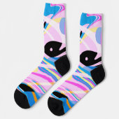 Chaussette Peinture Abstraite géométrique à trois dimensions (Gauche)