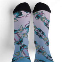 Peinture Abstraite sur des chaussettes d'équipage