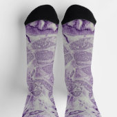 Chaussette Peinture Abstraite violette (Haut)