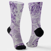 Chaussette Peinture Abstraite violette (Angulaire)