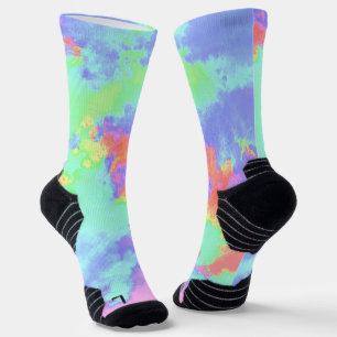 Chaussette Peinture arc-en-ciel
