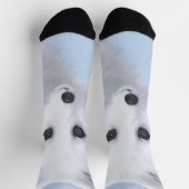 Chaussette Peinture Arctic Fox - Art original de la faune (Haut)