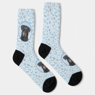 Chaussette Peinture Beauceron - Jolie illustration originale