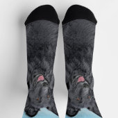 Chaussette Peinture belge Sheepdog - Cute Original Chien Art (Haut)