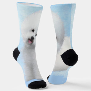 Chaussette Peinture Bichon Frise - Cute Original Chien Art