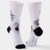 Chaussette Peinture chinoise en poudre - Art Chien (Angulaire)