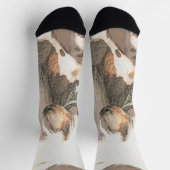 Chaussette Peinture Chinoise sans cheveux peint art original  (Haut)