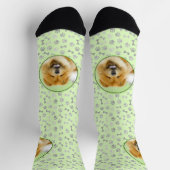 Chaussette Peinture Chow Chow - Joli art original chien (Haut)