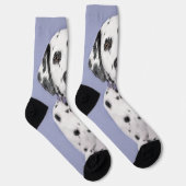 Chaussette Peinture Dalmatienne - Cute Original Chien Art (Droite)