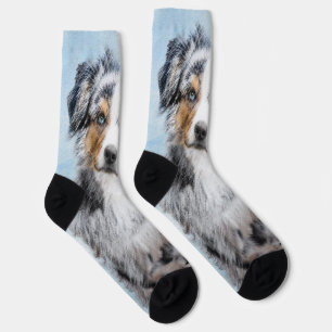 Chaussette Peinture de berger américaine miniature - Chien Ar