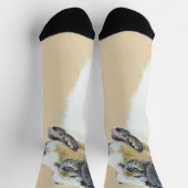 Chaussette Peinture de berger australien - Art original de ch (Haut)