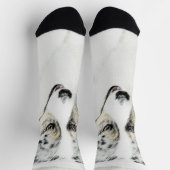 Chaussette Peinture de berger australien - Art original de ch (Haut)