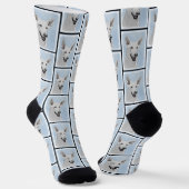 Chaussette Peinture de Berger Blanc représentant l'Art Origin (Angulaire)
