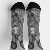 Chaussette Peinture de berger hollandais - jolie art original (Haut)