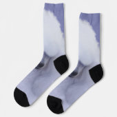 Chaussette Peinture de Caniche Standard Blanc - Art Original (Gauche)