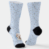 Chaussette Peinture de Clumber Spaniel - Art original de chie (Angulaire)