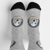 Chaussette Peinture de Clumber Spaniel - Art original de chie (Haut)