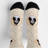 Chaussette Peinture de Cocker Spaniel (Parti) - Art de chien  (Haut)