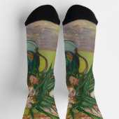 Chaussette Peinture de fleur d'oléandre de Vincent Van Gogh (Haut)