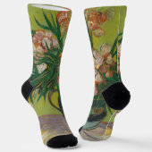 Chaussette Peinture de fleur d'oléandre de Vincent Van Gogh (Angulaire)
