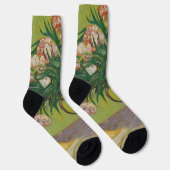 Chaussette Peinture de fleur d'oléandre de Vincent Van Gogh (Droite)