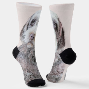 Chaussette Peinture de Griffon d'arrêt à poil dur - Art canin