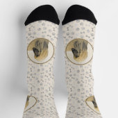 Chaussette Peinture de la hache afghane - jolie art original  (Haut)