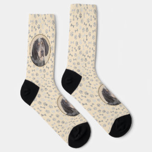 Chaussette Peinture de linge bluetick - mignon chien original