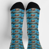Chaussette Peinture de loutre de rivière (Haut)